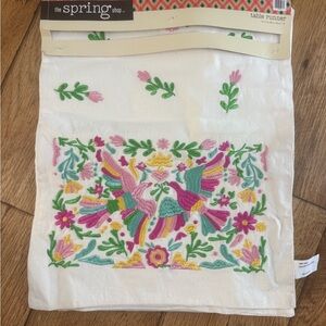 Embroidered Floral Table Runner